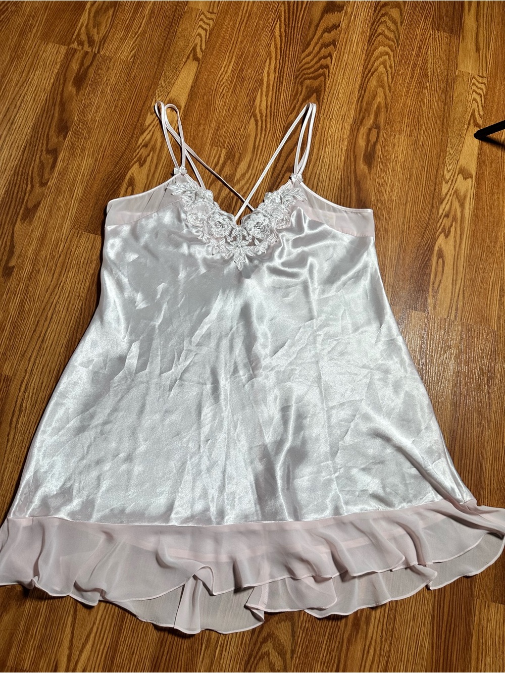 Dentelle 2 piece XL - satin slip with robe